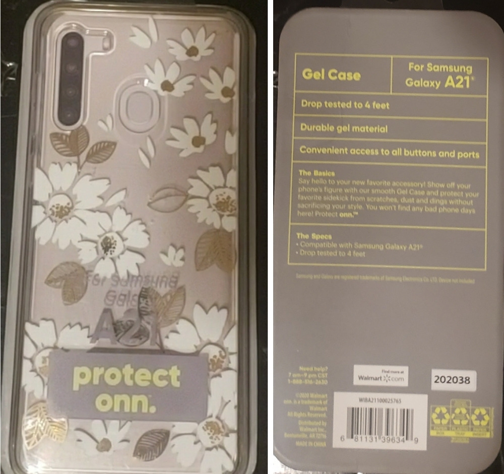 Samsung A21 case NWT